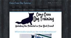 Desktop Screenshot of camocrossdogtraining.com